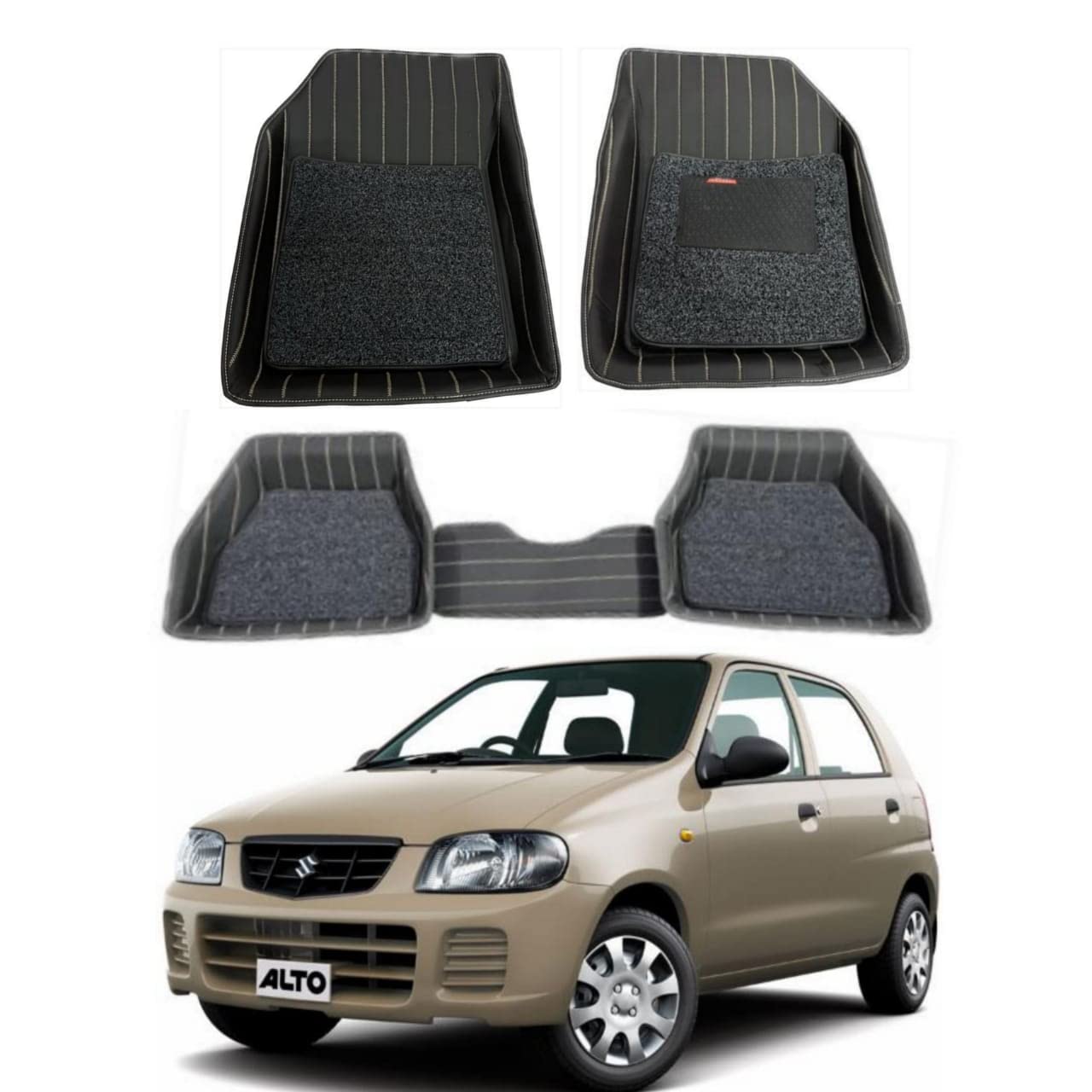 DS ENTERPRISE 9D Car Floor Mats Foot Mat Compatible for Maruti Suzuki