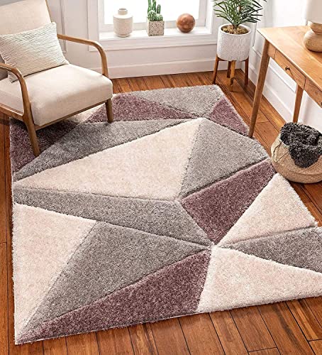 Image of Modern Fluffy Silky Micro Fiber Polyster Carpet /Runner for Bedroom, Study Room, Playing Room, Guest Room ETC 6x9 Feet C-16