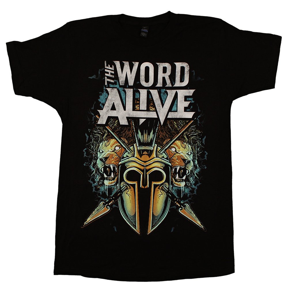 Word Alive - Start Living - slim fit black t-shirt, Size: Large, Color: Black