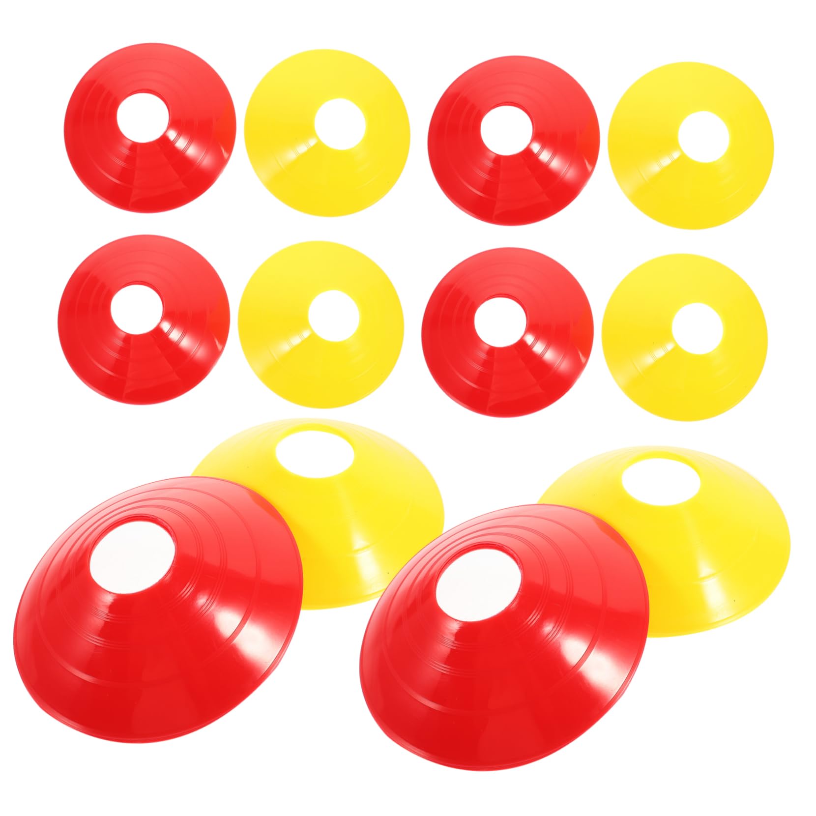 balacoo 2sets Football Training Sign Discs Soccer Training Markers Pe Material Daily Use Sports Tools 12pcs*2