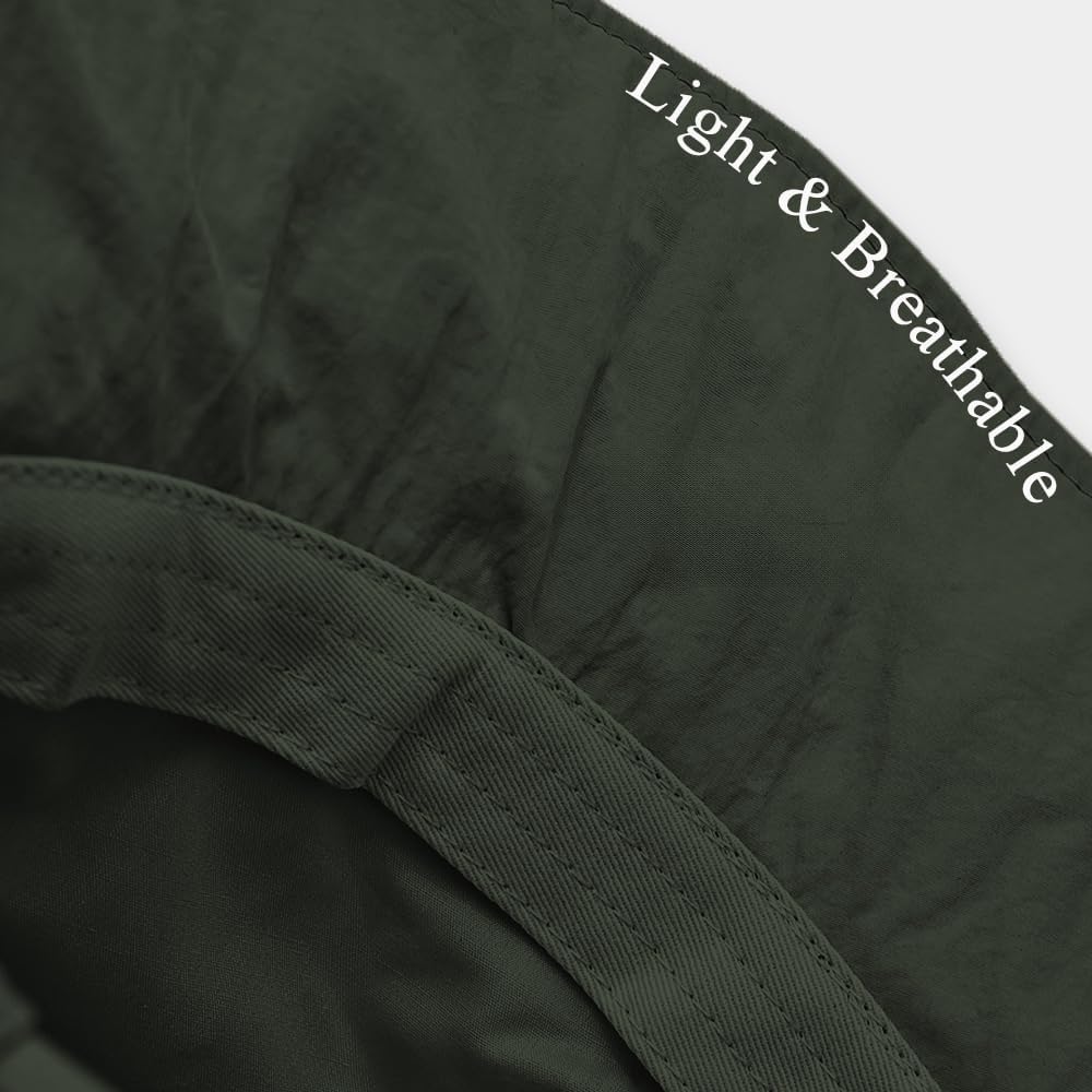 Waterproof Bucket Hat for Men Women Quick Dry Sun Hat Fishing Safari Hat Adjustable Chin Strap UV Protection - Image 5