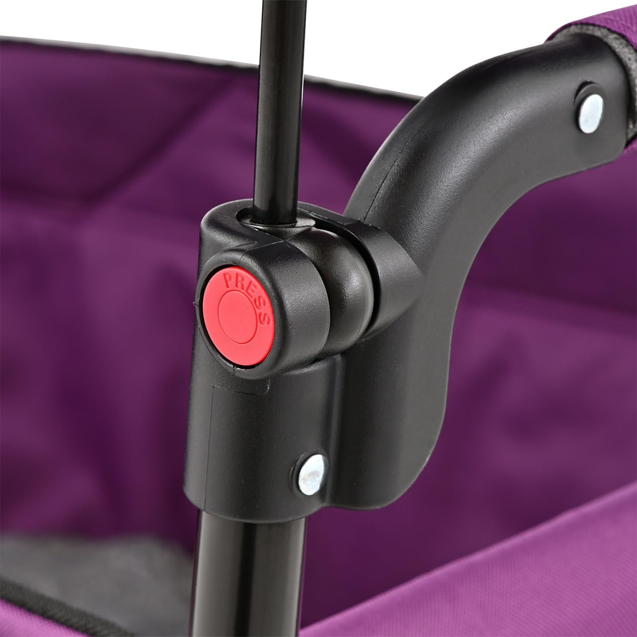 Fuxtec Chariot Premium Cruiser Pourpre, L'Original, Chariot de Jardin Pliable pour Enfants, Transport, Plage, Ville, Forêt, à Tirer ou à Pousser, Capacité De Charge 75 kg