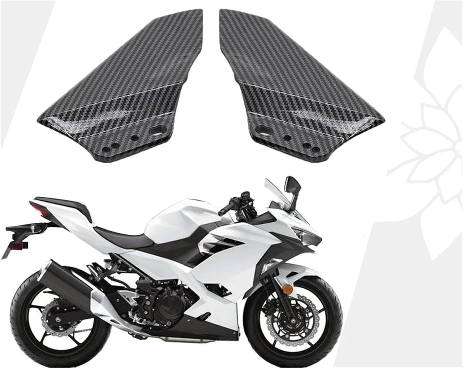 バイクスポイラー 忍者 250 忍者 300 忍者 400 オートバイサイド