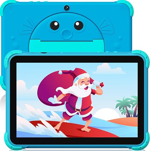 YINOCHE - 10 inch kids tablet for kids 5G WiFi tablets with case for parental control, dual camera 32GB, kids tablets, pre...