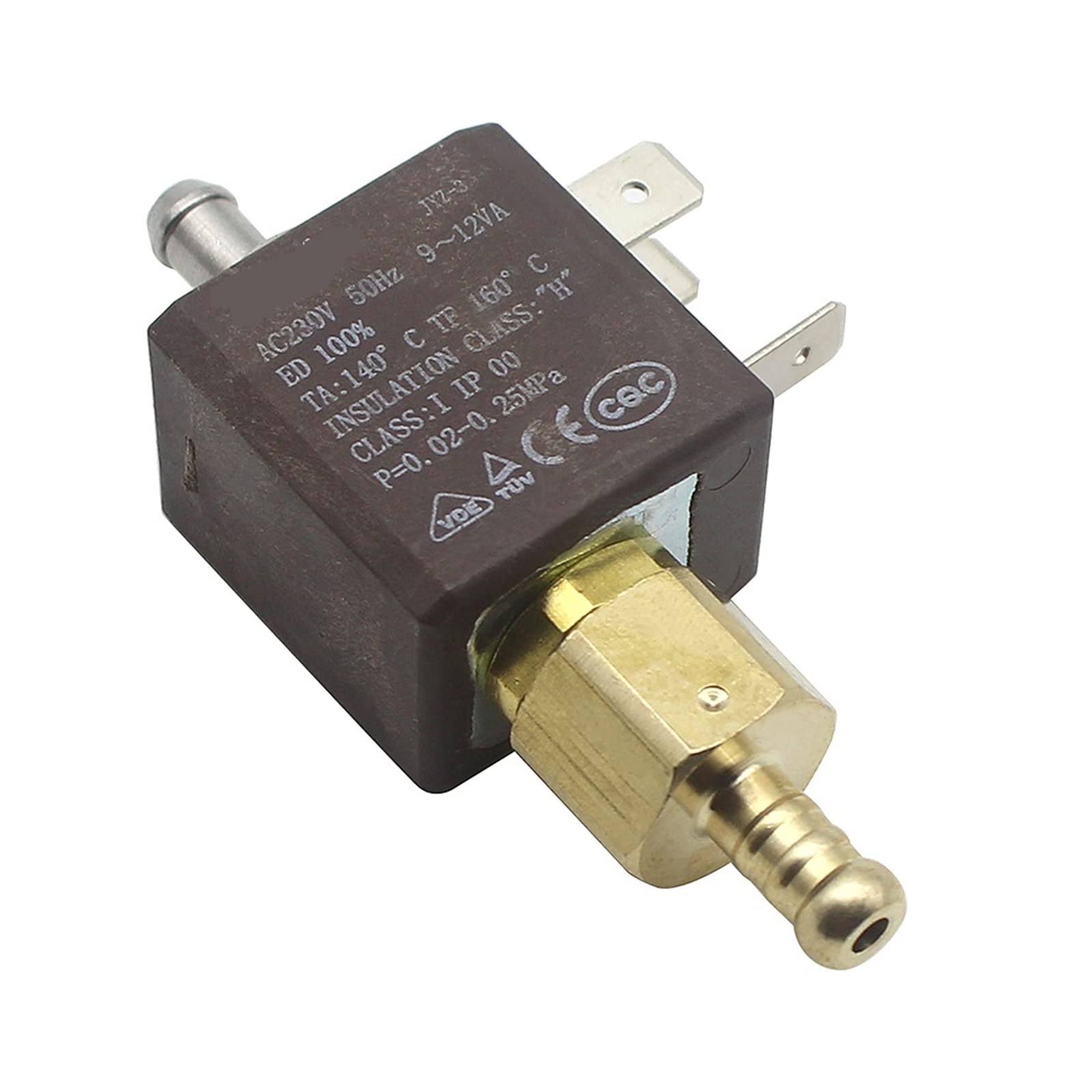 JYZ-3 Normalmente Aperto N/O 2/2 Vie AC 230V Cannula in Ottone Macchine for Il caffè Vapore Aria Acqua Elettrovalvola Elettrica valvola di Ingresso 1 Pz