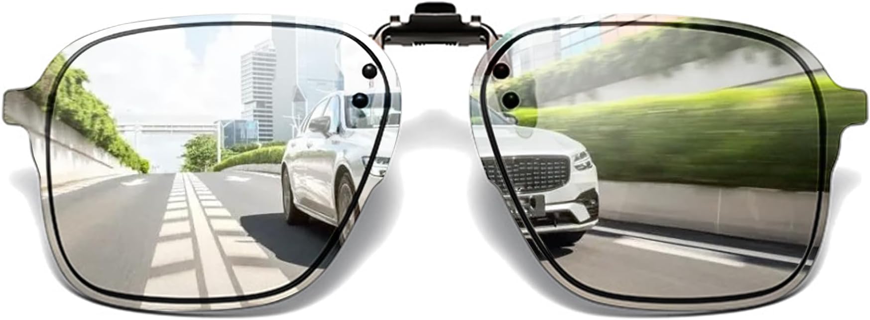FRAZALAPolarized Clip on Sunglasses over Prescription Glasses UV Protection Anti Glare Flip-up Clip-on Sun Shades Unisex