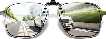 Polarized Clip-on Sunglasses over Prescription Glasses UV Protection Anti Glare Flip-up Clip-on Sun Shades Unisex
