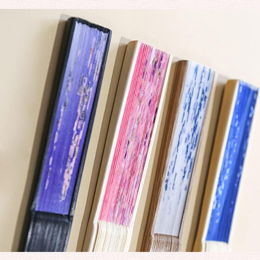 Hand Fan Antique Folding Fan for Women Antique Fans Chinese Style with Tassels Portable Classic Folding Fan Hand Paper Folding Props Vintage Style