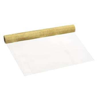 PATIKIL Brass Woven Wire Mesh Screen Roll 39x12, 50 Mesh Filter Metal Coarse Dense Gauze Mesh for Window Security Vent Cover Filtration Animals Fence, Yellow
