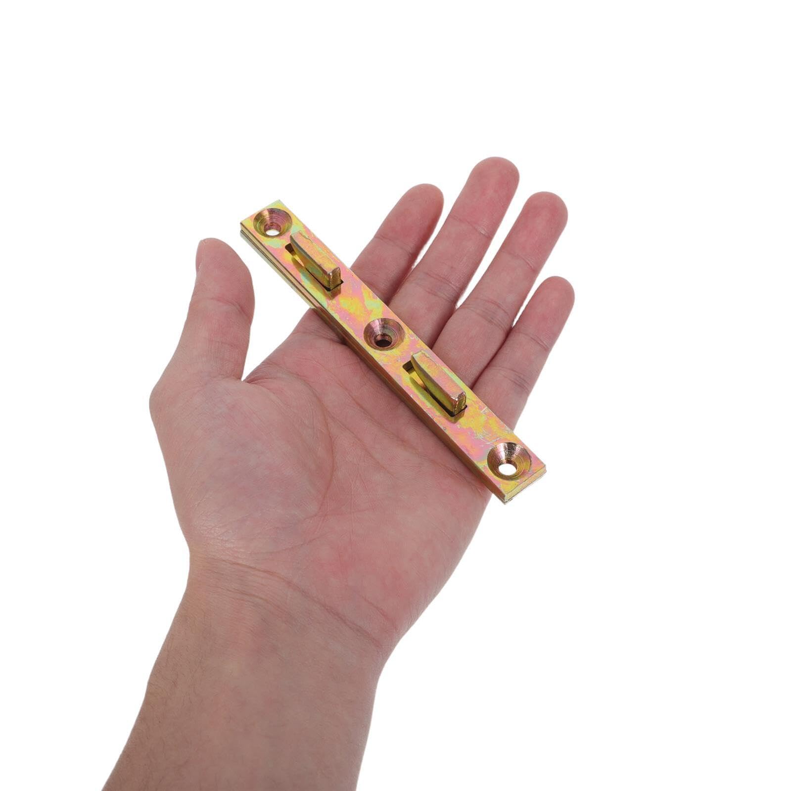 Set 8 Staffe di Supporto in Metallo per Sponde Letto Connettori per Mobili per Telai Letto Ganci Anti-Oscillazione Installazione Rapida e Riduzione Rumore