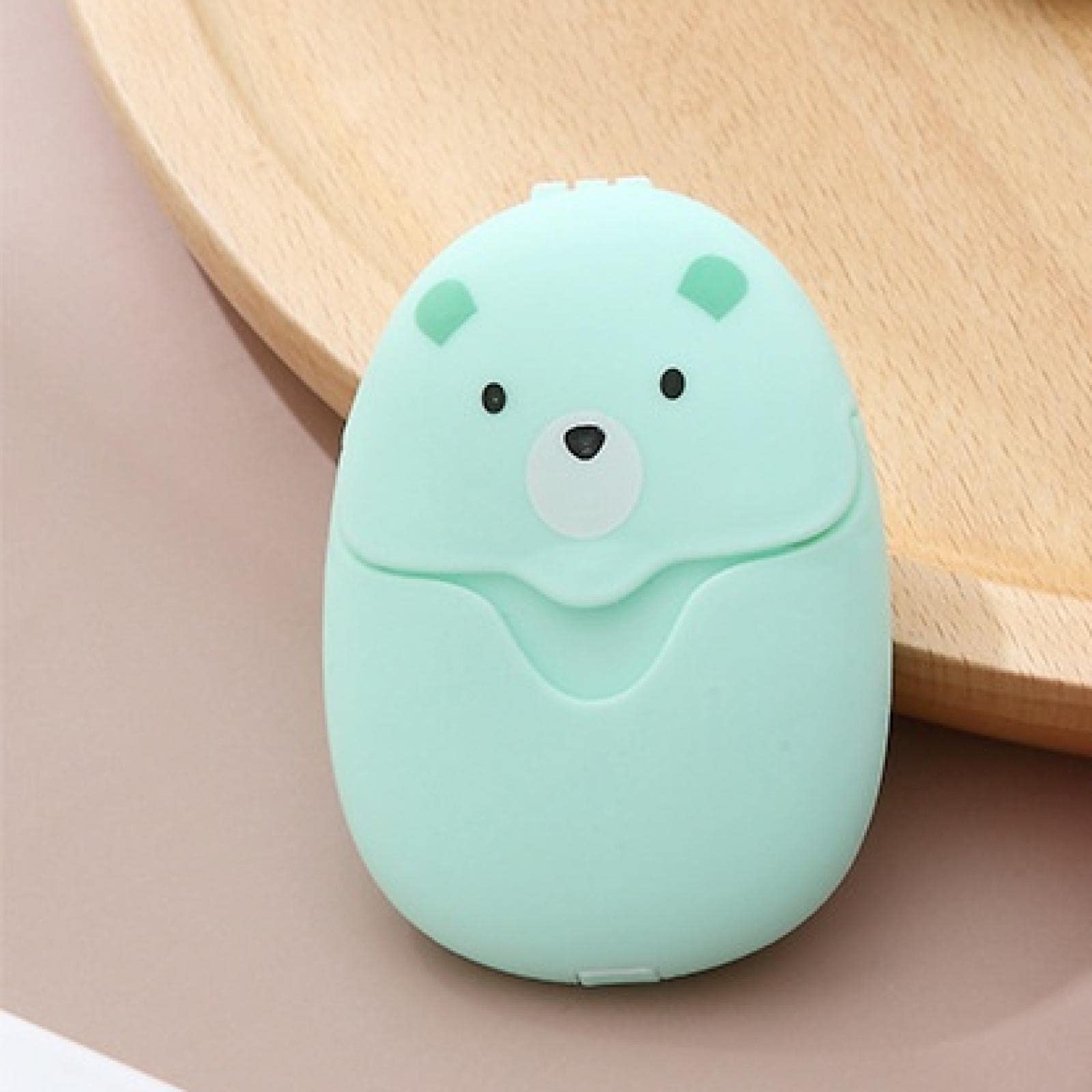 Fhdpeebu Portable soap Tablet Disposable soap Tablet Hand Washing Cleaning Tablet Green