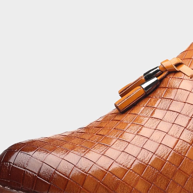 Men's Woven Fashion Versatile Shoes Non-Slip Casual Shoes for Men(Gray,10.5)3