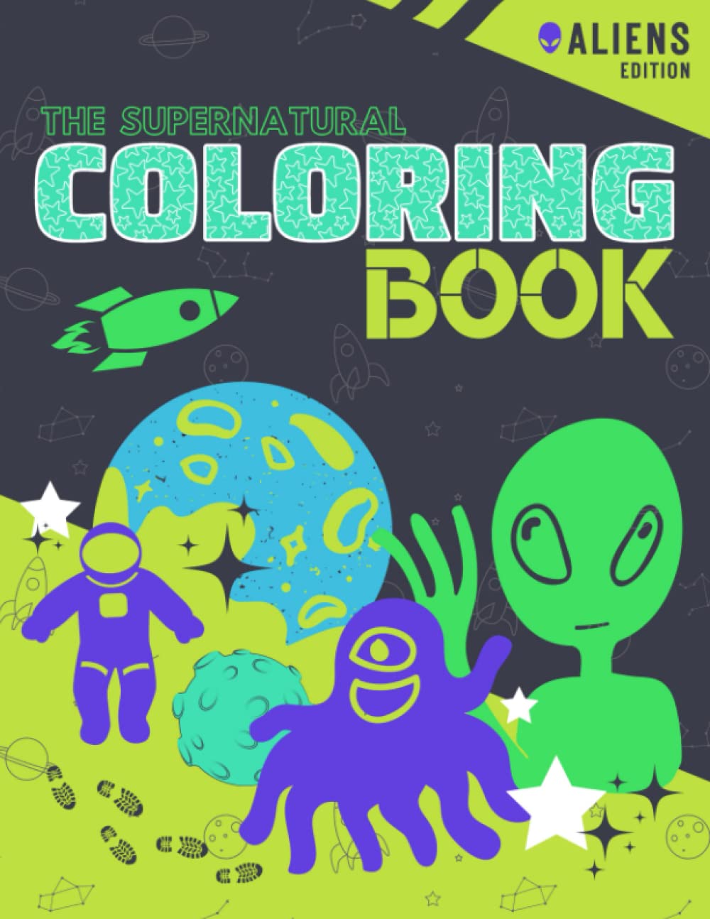 Buy Aliens Artbook Badass Coloring Book for Cosmic Kids, 8.5x11”, 40