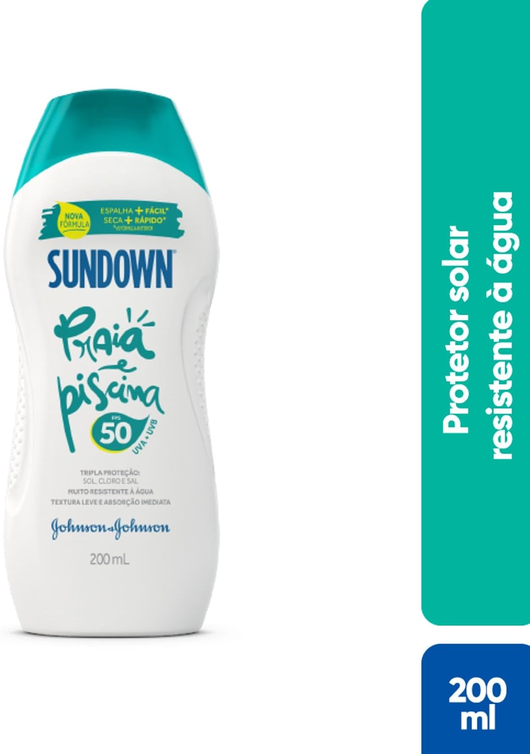 Sundown Protetor Solar Corpo e Rosto Praia e Piscina FPS 50, 200ml