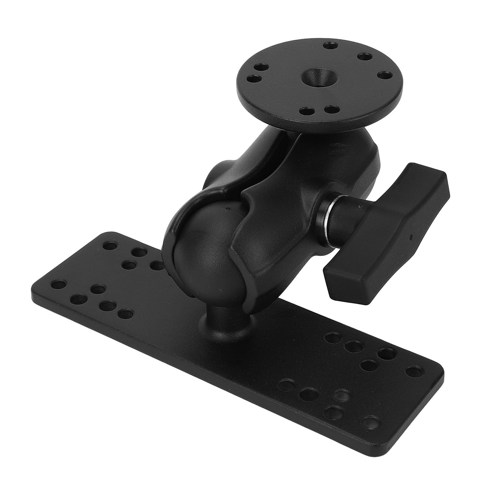 Asixxsix Uchwyt do Echosondy, Aluminiowy Uchwyt Ramowy Klasy Morskiej, Elektronika Morska z Obrotem o 360 Stopni dla GPSMAP Plus ECHOMAP HDS Carbon HDS LIVE i większość Lokalizatorów Ryb i