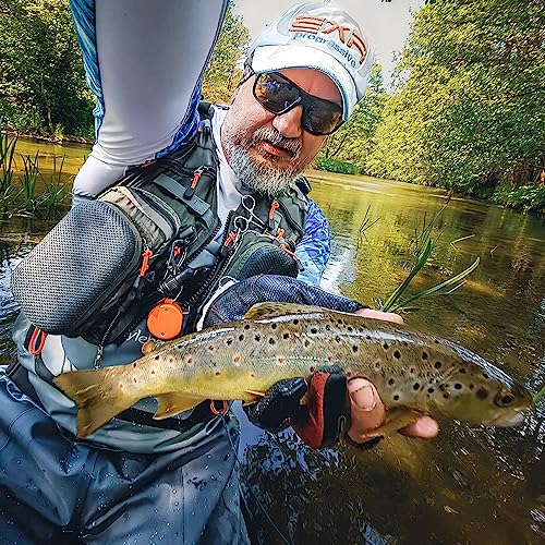 Image of Kylebooker Fly Fishing Backpack & Vest Combo- Premium Fishing Tackle Vest for Men & Women- Upgraded Design Adjustable Fly Fishing Accessory for Fishing Gear Organization