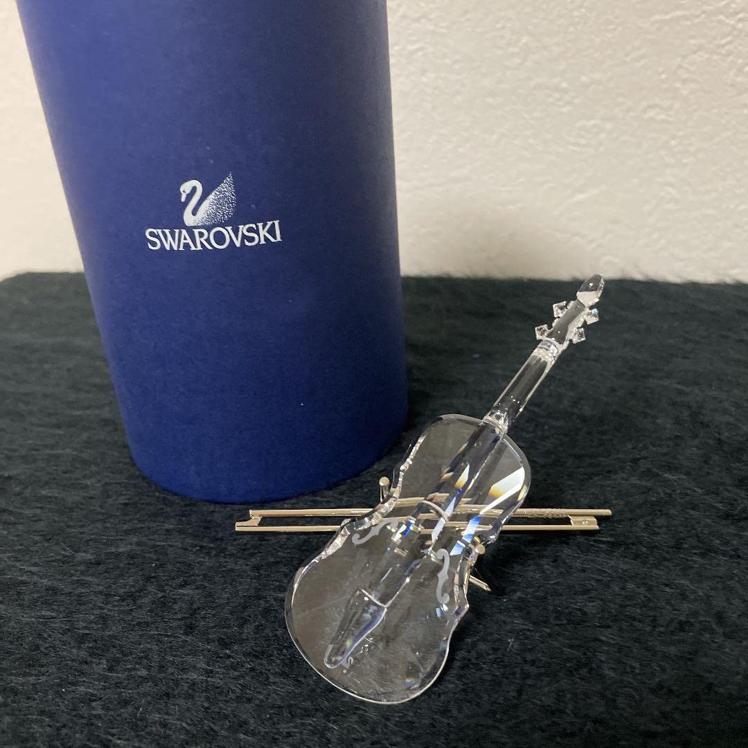スワロフスキー swarovski 廃盤品 バイオリン スタンド付203056 スワロフスキー置物・アクセサリー専門店 ☆プラネタリウム☆