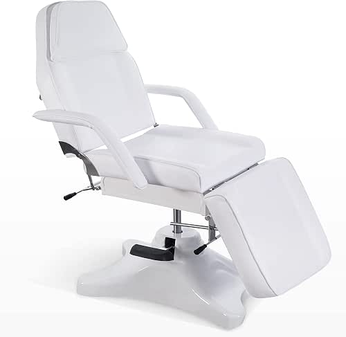 BarberPub Tattoo Chair, 360° Swivel Adjustable Tattoo Bed, Multi-Purpose Facial