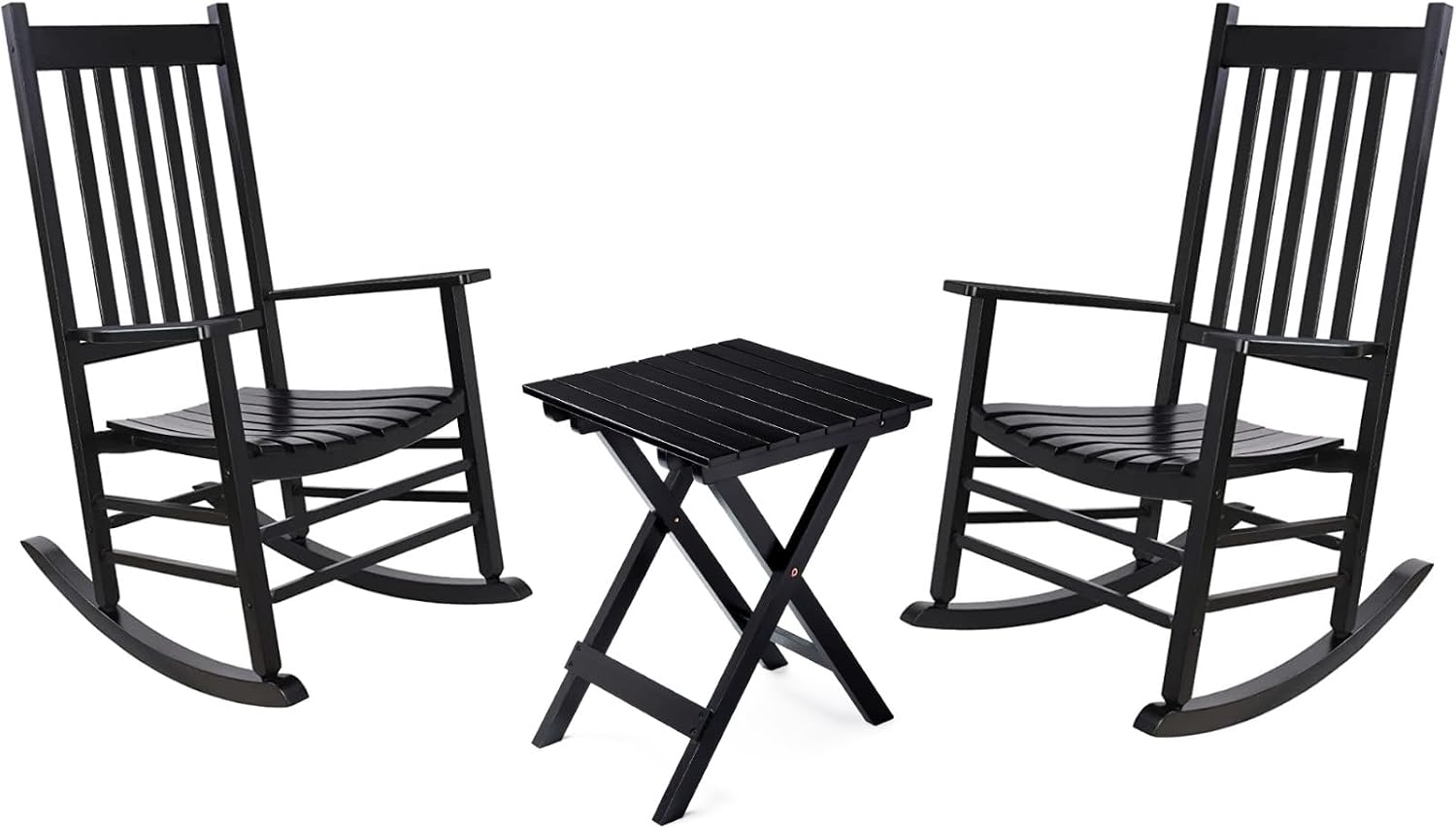Amazon.com : Rocking Chairs Outdoor Set, porch rocking chairs set of 2 ...