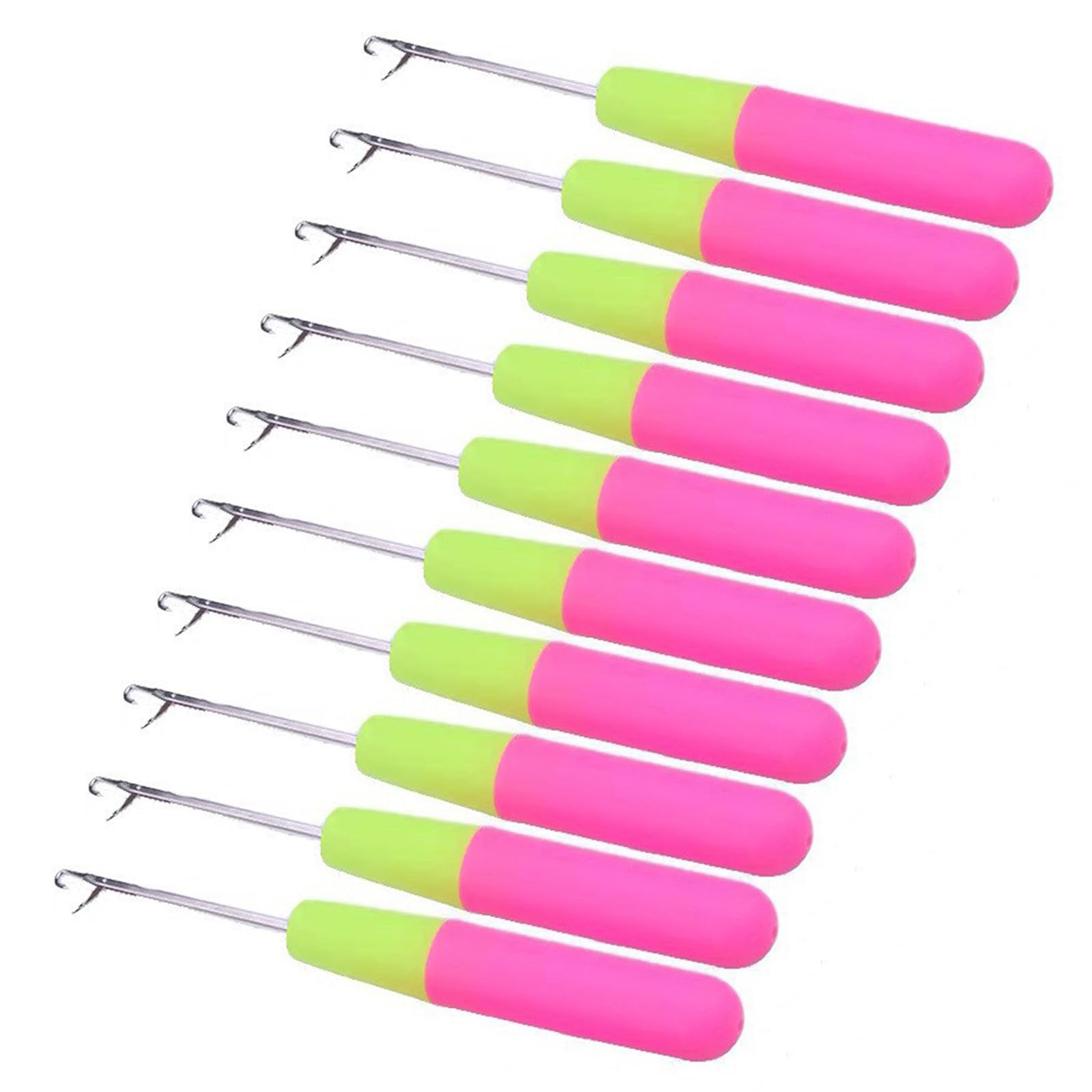Buxuaaaa 1/5 / 10 Pcs Crochet Needle Latches Hook Crochet Hooks Dreadlock Accessories for Hair Braiding