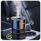 Smart Auto Lufterfrischer für Männer, Auto Diffusor mit 180ml großem Volumen für 7 Monate, Auto On/Off & 3 Einstellbare Modi, RGB Musik Synchronisierungslicht, Perfekt für Auto, Schlafzimmer und Büro