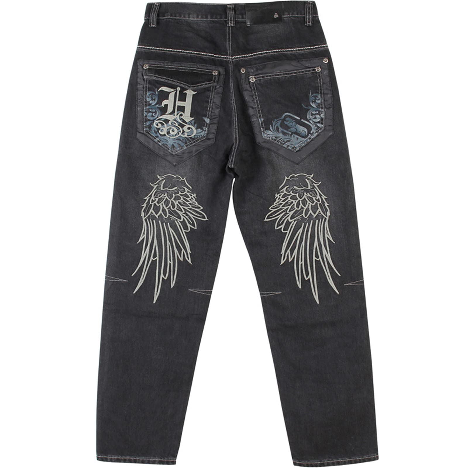 WFEI Uomini Street Dance Hiphop Jeans Fashion Losed Board Denim Pants Gull Maschio Rap Hip Hop Jeans Pantaloni