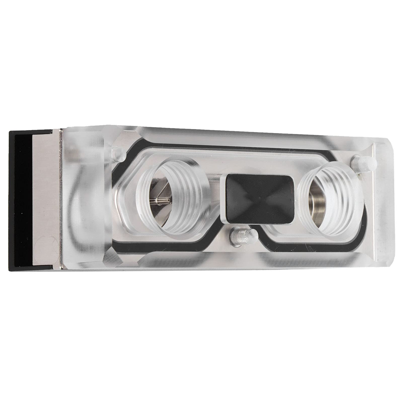 M.2 NVME SSD Water Block, dissipatore di calore in alluminio con raffreddamento ad acqua G1/4" con pad termico in silicone per di raffreddamento personalizzato per PC