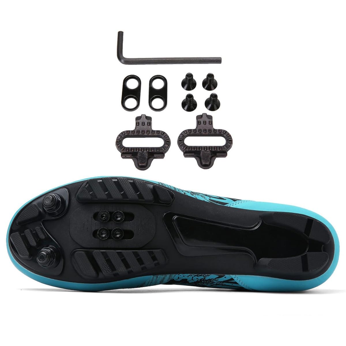 Per Uomo Scarpe da Mountain Bike Moda Ciclismo Sneaker Antiscivolo MTB Scarpe da Bicicletta per Unisex Compatibile con SPD E Delta Lock