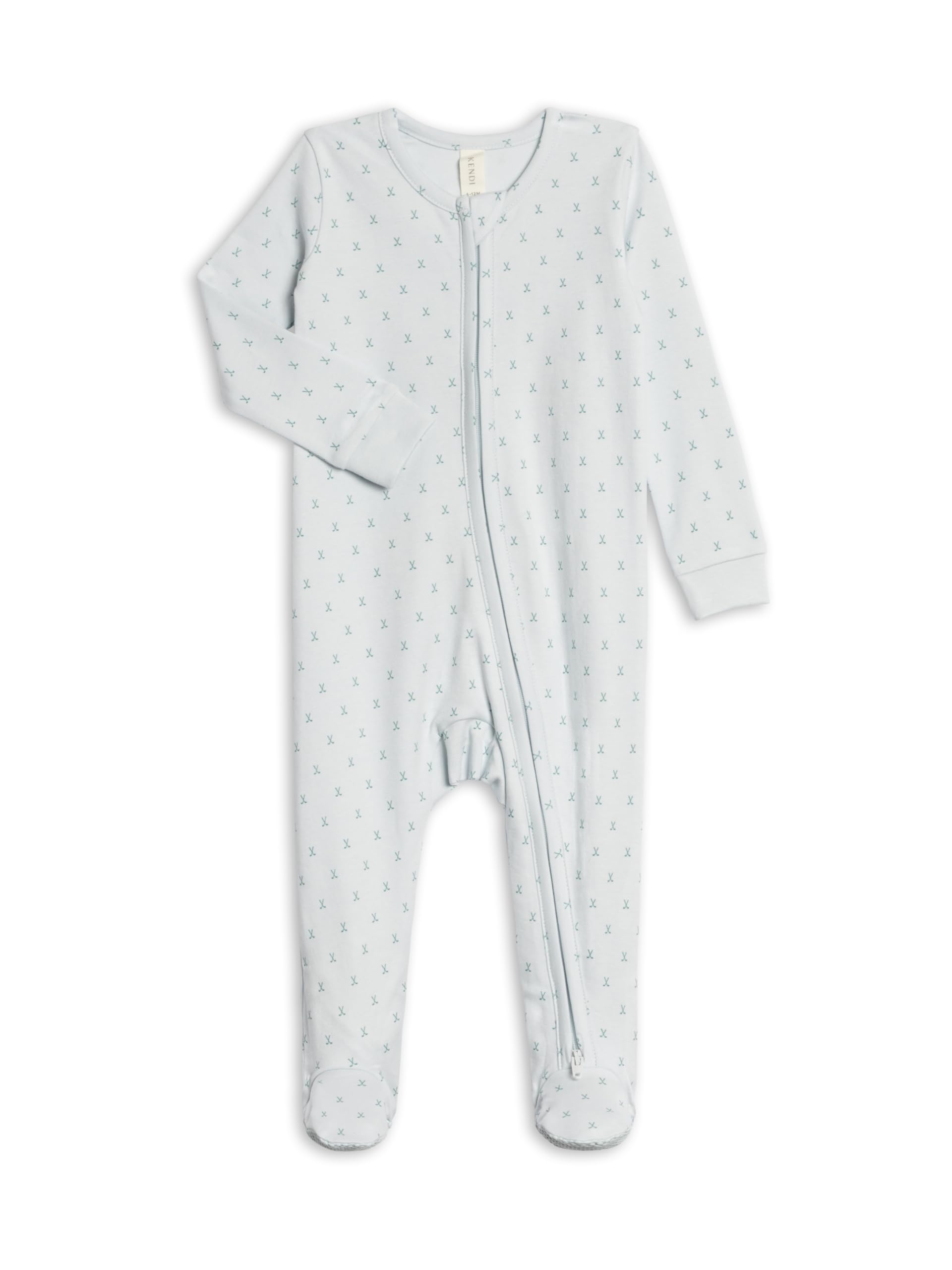 Colored Organics Baby Zip-Up Footed Sleeper with 2-Way Zipper - Organic Cotton Pajamas