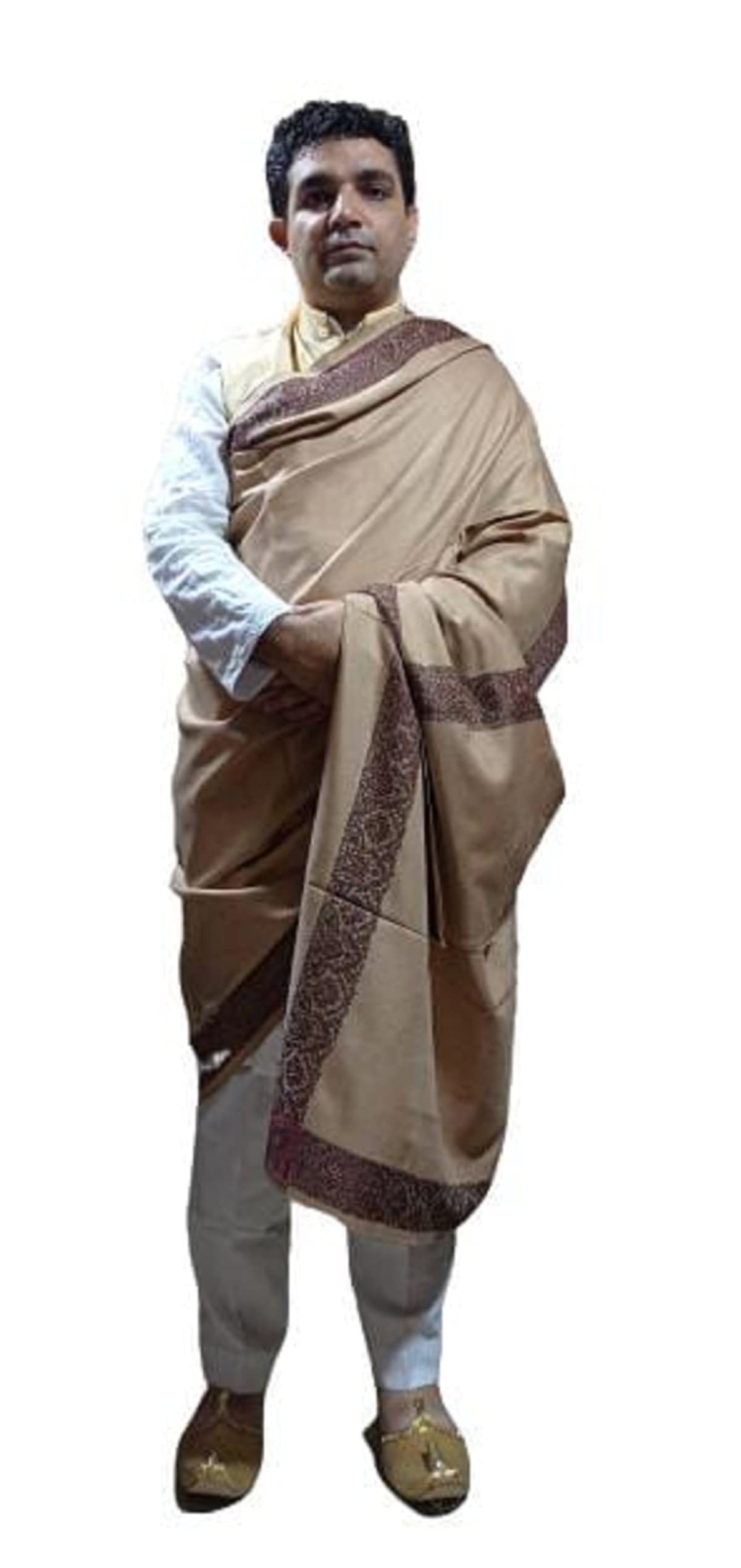 kashmir handloom handicraft Kashmiri Men Shawl Men Lohi Woolen Gents Pashmina Saal 50x100 inches 7-picture-32