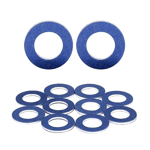 12 unidades de juntas de drenaje de aceite de aluminio sello de aplastamiento repuesto 90430-12031 para Scion CT200h Prius Tundra Sienna Tacoma