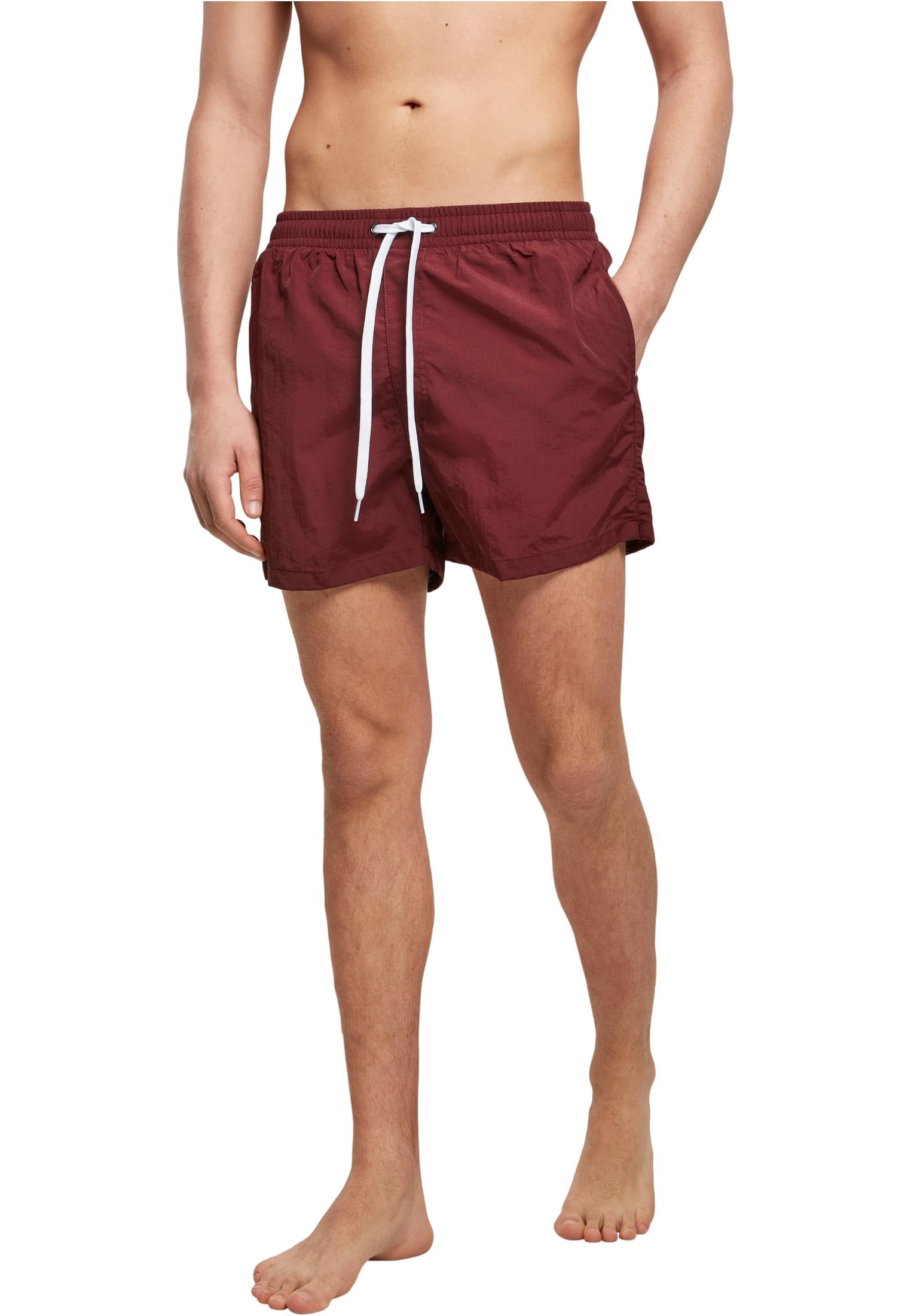 Build your Brand Men's Swimming Trunks, Cherry, M