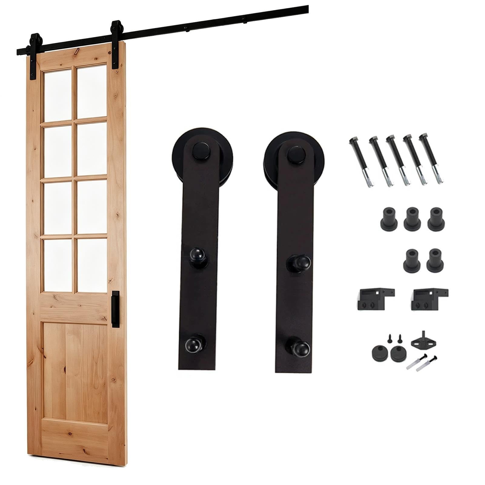 Herrajes para puertas corredizas con rodillos y rieles para puertas granero