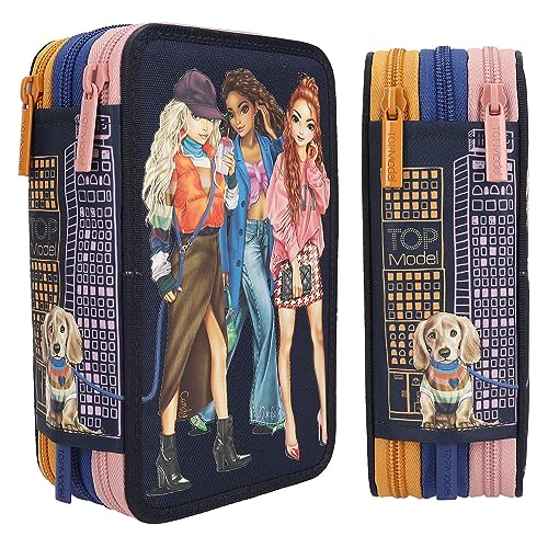 Trousse à 3 compartiments TOPModel Depesche pour ne plus perdre ses crayons