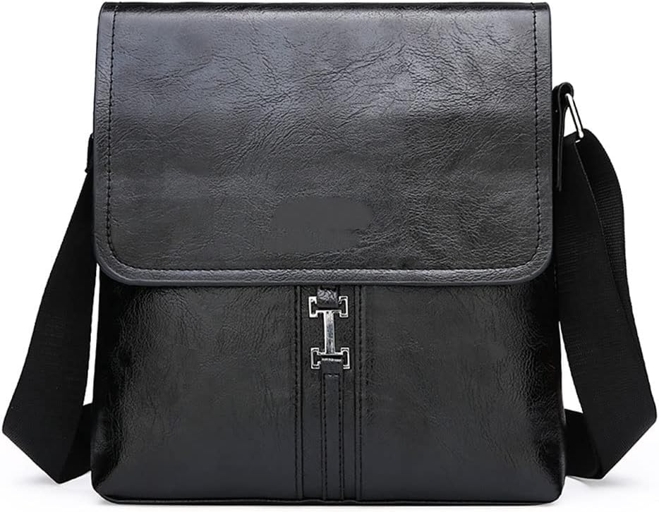 Men's Shoulder Bag Fashion PU Fabric Scratch-Resistant Material Messenger Bag