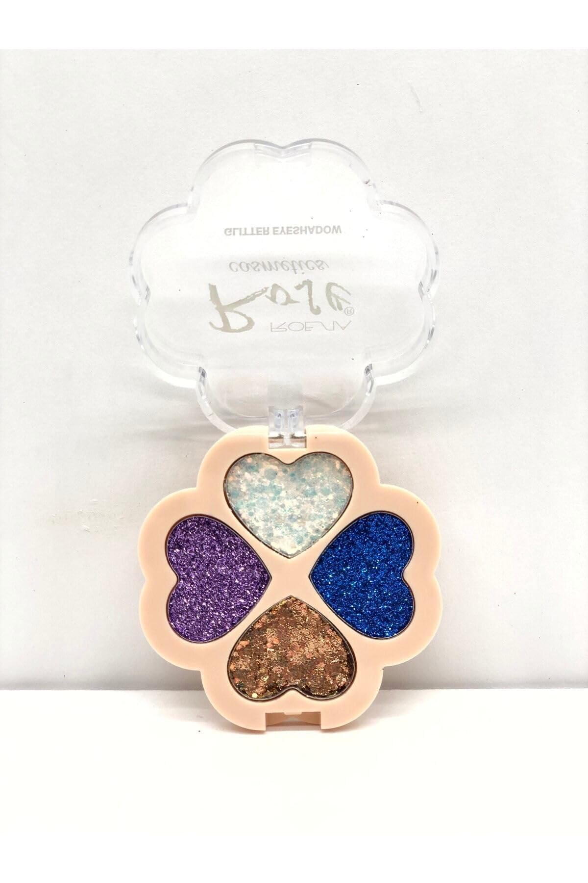 Hb Tasarım Rose 4'Lü Kalpli Glitter - Glıtter Eyeshadow, serashinegozfarı108