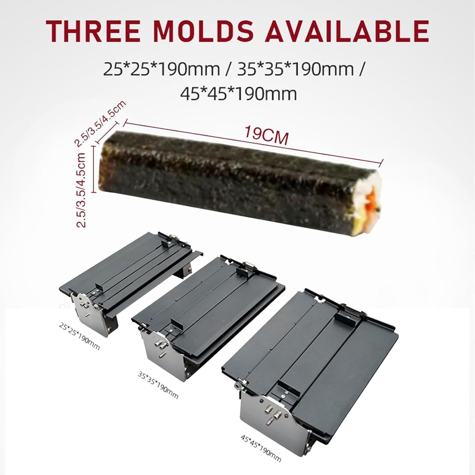 Sushi Rollschneider Maschine, Edelstahlschneider für präzises gleichmäßiges Schneiden, manueller Lebensmittelschneider für Sushi, Fleisch, Tofu, Gemüse