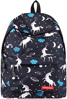 Zaino per borsa da scuola per bambine serie Unicorn modello leggero per escursioni in campeggio
