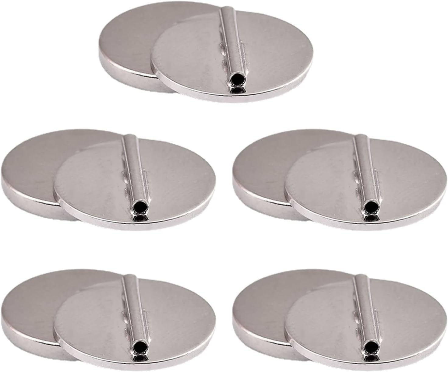 5Pcs Silver Mini Pin Brooch Converter Harm Free Clothing Metal Lapel Pin Brooch Holder Converter Easy Use Jewelry Making Pin Backs Jewelry Findings