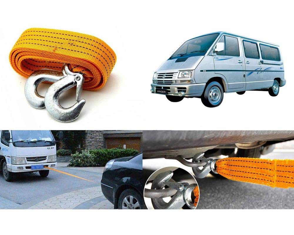 Auto Pearl Car Auto Towing Tow Cable Rope Heavy Duty 3 Ton 2.65Mtr For Tata Winger-picture-15