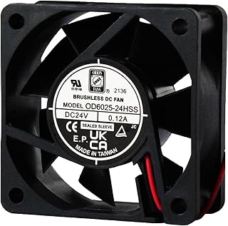 Orion Fans 60x60x25mm Tubeaxial Fan 24 VDC Brushless Ball Bearing 12
