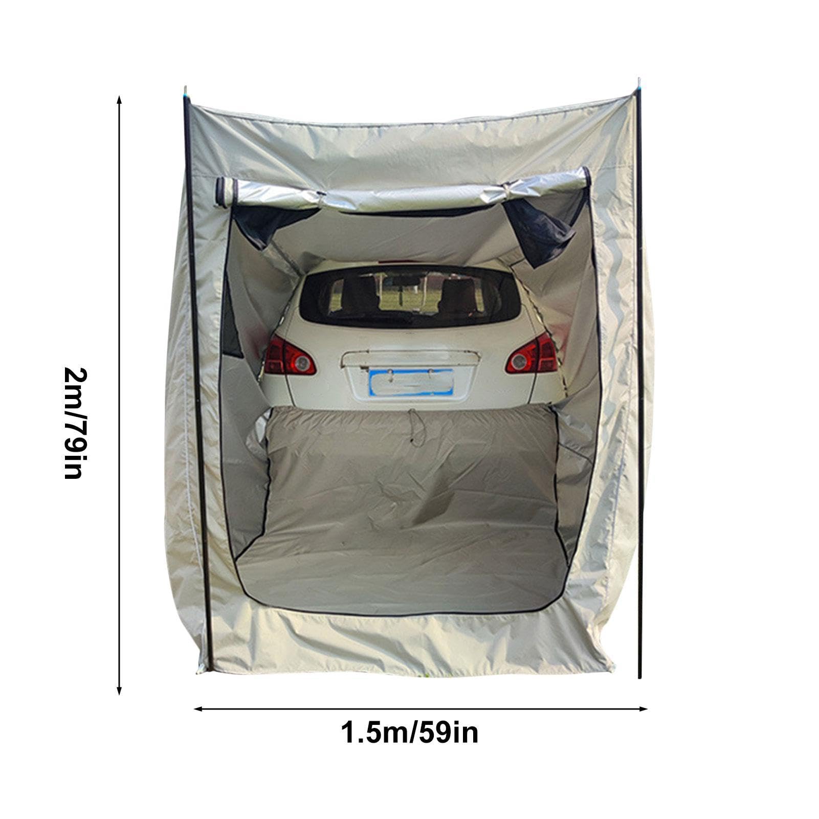 SUV-Zelt | PU-Oxford-Tuch Markise Autozelt für Geländewagen | Wohnwagen-Überdachung Zelt SUV Heckklappe | Wohnwagen-Überdachung SUV-RVing-Zelt für Auto, kleine MPV, Pickup, Limousine, Schrägheck | Überdachung SUV Heckklappe | Wohnwagen-Überdachung SUV-RVi