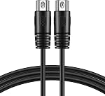 TNP MIDI Câble (1FT, 1 Boîte) - 5 Épingle DIN Hommes Audio MIDI à MIDI Connecteur Interface Jack câble fil de connexion