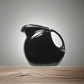 Fiesta 67-1/4-Ounce Large Disk Pitcher, Black