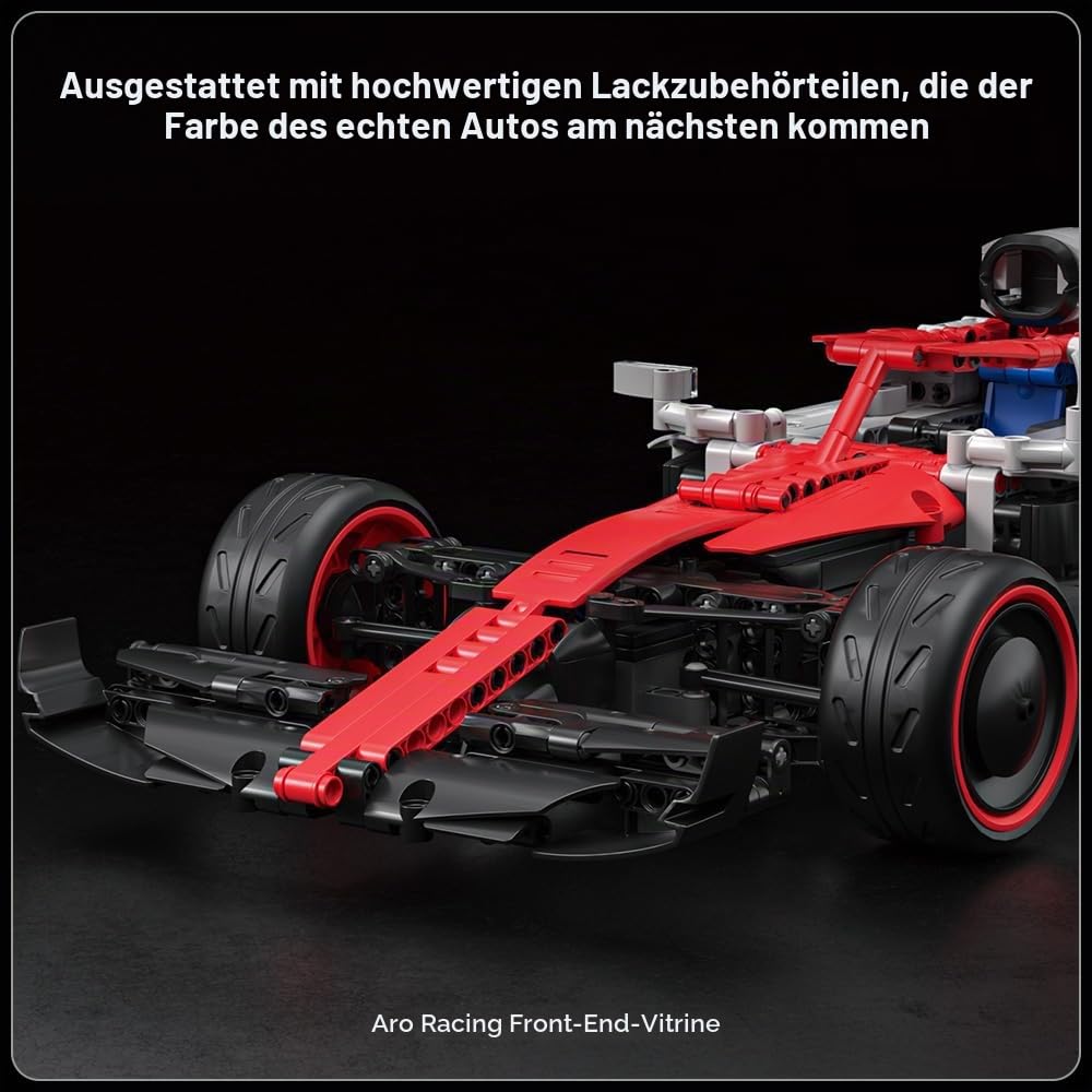 Mould King 13151 Technik Ferngesteuert Formel 1 Rennwagen Bausteine Klemmbausteine Auto Supersportwagen Modellbausatz Sammlerstück Spielzeugauto Für Fans Erwachsene(1226 Teile)