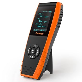 Temtop Air Quality Monitor Portable Formaldehyde Detector PM2.5 PM10 HCHO AQI Particle LKC-1000S