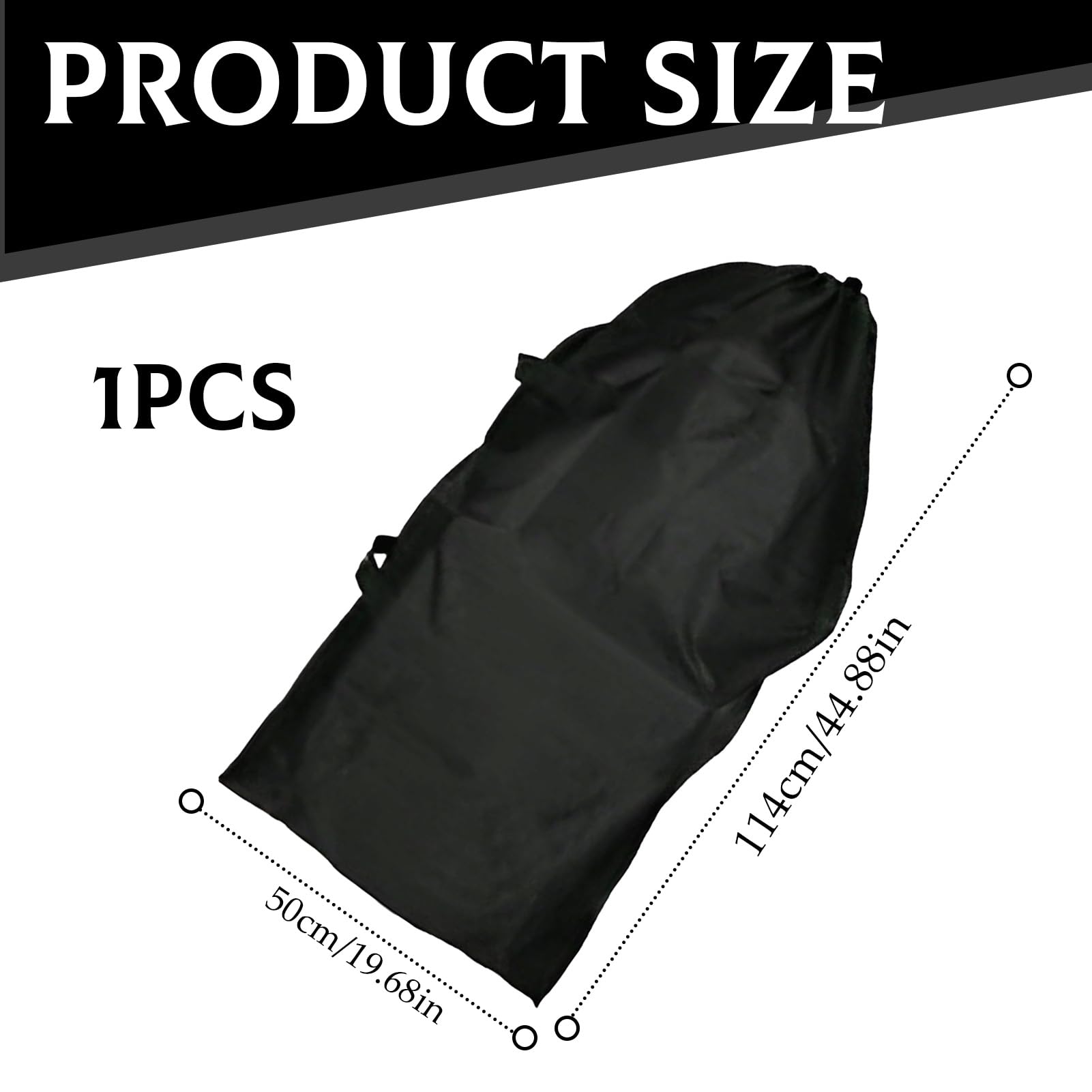 Jyinelx Stroller Bag for Airplane,44.88x19.69x12.99 in Large Capacity Pram Travel Bag - Image 2
