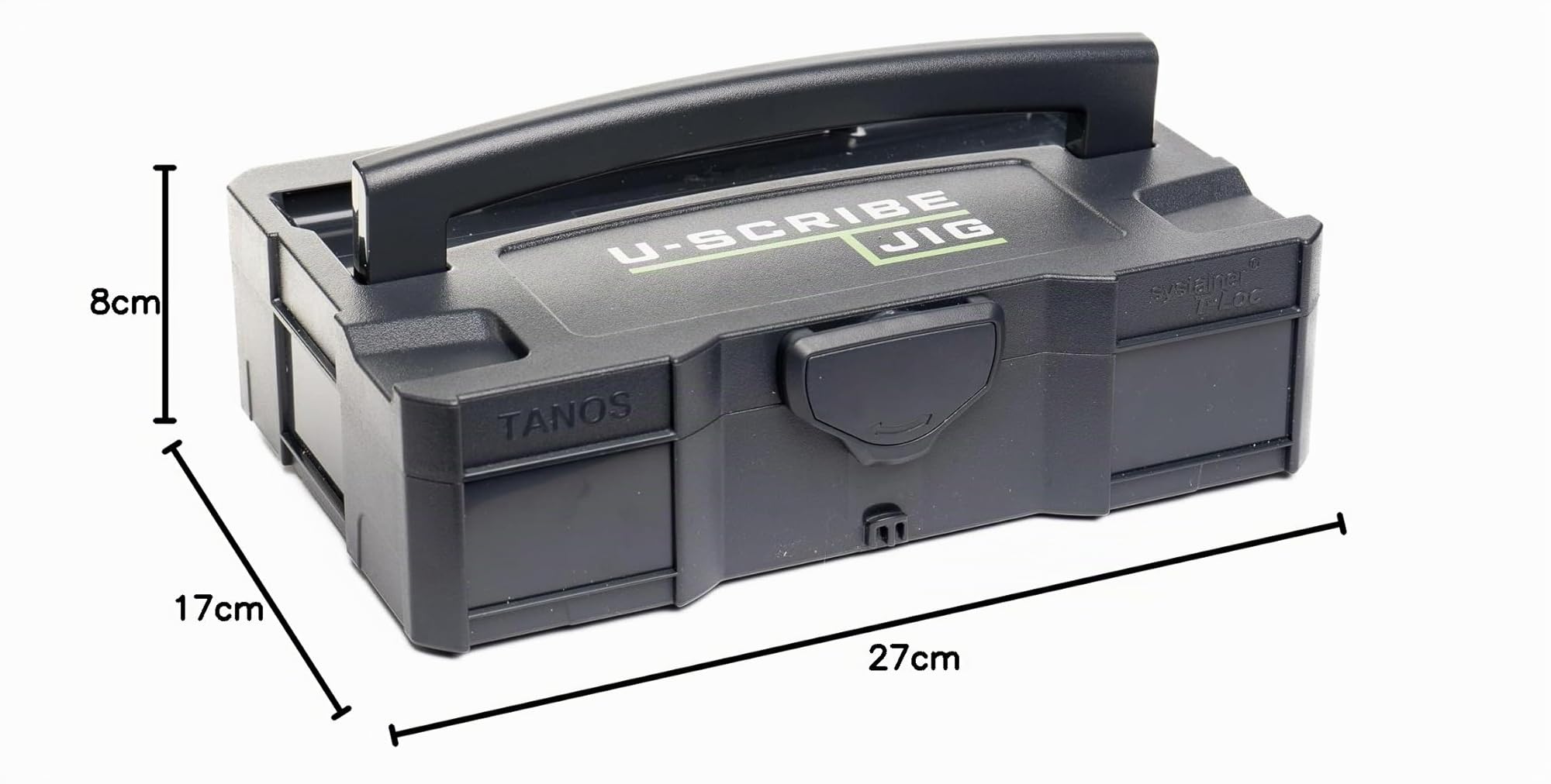 U-Scribe Jig Systainer Edition - Set di maschere per la lavorazione del legno e falegnameria con cassetta degli attrezzi e accessori - Segna le linee perfette più facilmente