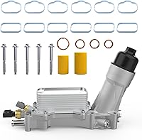 YITHSWAY 926-959 Aluminum Engine Oil Cooler Filter Housing Adapter Kit for Jeep Wrangler JK Cherokee 3.6L V6 Dodge Ram Chrysler