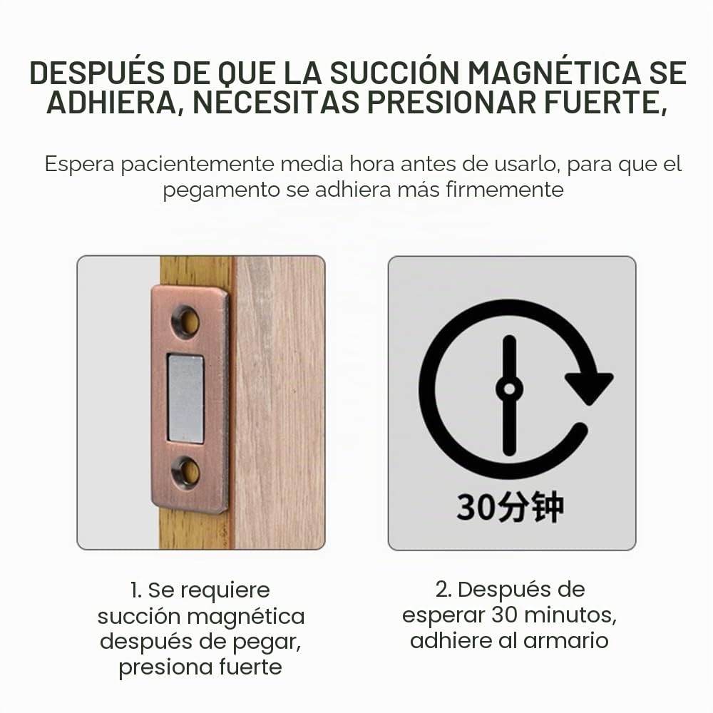 Imanes magnéticos fuertes para armario, 4 unidades, autoadhesivos, para muebles y acero inoxidable, cocina y ventanas